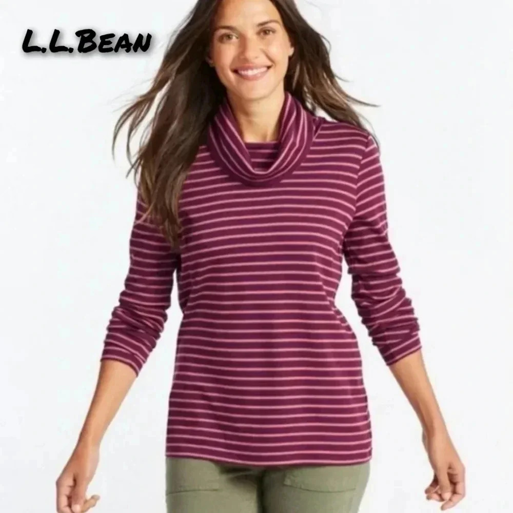 Striped crowl neck shirt blouse pullover